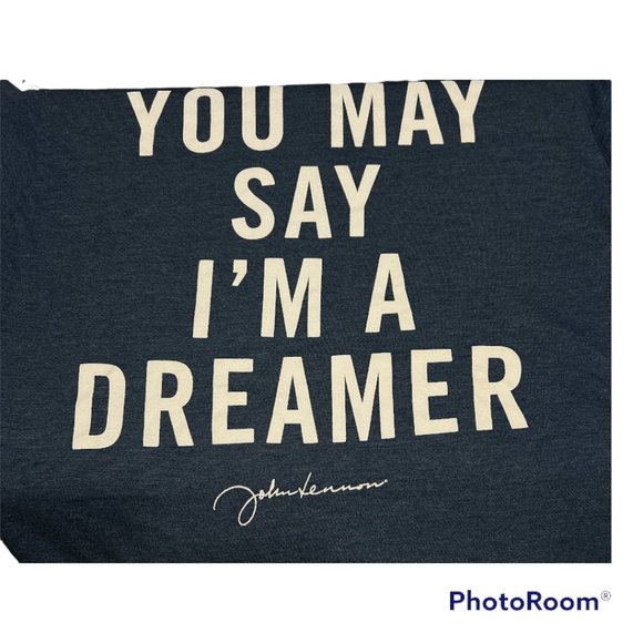 Blue Zion Rootswear John Lennon Quote Tee - Picture 2 of 3